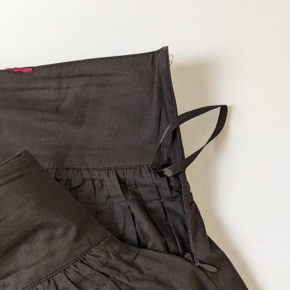 EDC by Esprit Brown Low Waist Embroidered Skirt with decorated stones Size 7 - Picture 15 of 17